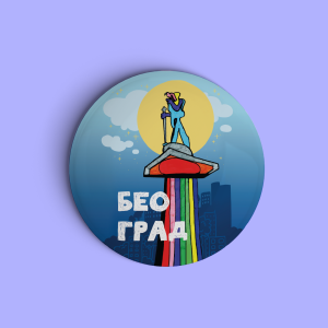 Beograd Pobednik - Veliki bedž / Magnet
